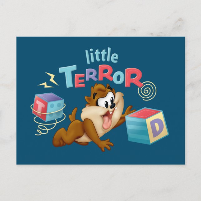 Cartão Postal De Convite Baby TAZ™ | Pequeno Terror (Frente)