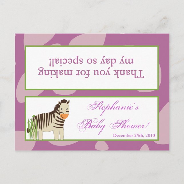 Cartão Postal De Convite Bag Goody Topper Jacana Roxos (Frente)