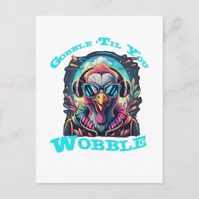 Cartão Postal De Convite Balanço do Peru de Ação de Graças (Frente)