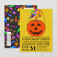 Balde Colorido Jack O' Lanterna Halloween