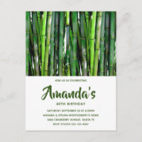 Bambu Verde Fala Natureza Fotografia Aniversário