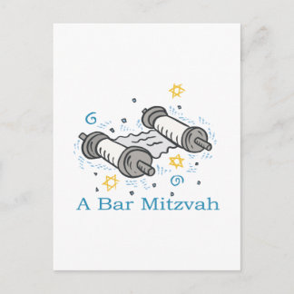 Cartão Postal De Convite Bar Mitzvah