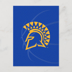 Cartão Postal De Convite Basquete Estadual de Espartanos de San Jose