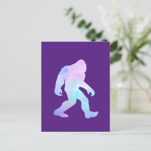 Cartão Postal De Convite Bigfoot de Aquarela