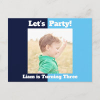 Bloqueio de Cor Azul do Partido do Aniversário de 