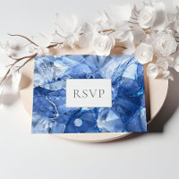 Blue Sapphire Gemstone Weding RSVP