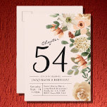 Cartão Postal De Convite Blush Vintage Floral Birday<br><div class="desc">Apresentando um clássico de eterno - um maravilhoso cartão postal vintage de convite para aniversário floral que certamente fará seu destinatário se sentir especial. Elegantemente adornada com flores cor-de-rosa e cor-d-água cor de pêssego, é certamente um símbolo duradouro de sua seriedade. Este cartão-postal fino apresenta um design único e astuto...</div>