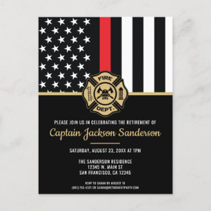 Cartão Postal De Convite Bombeiro bombeiros, bombeiros de combate