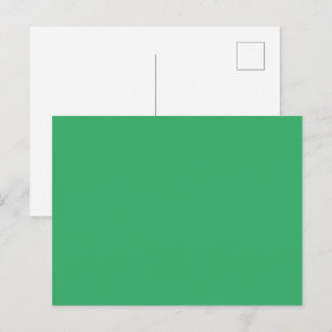Cartão Postal De Convite Botão Personalizado Esmeralda Verde