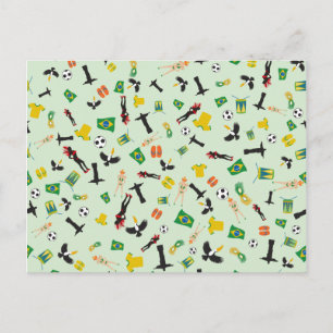 Cartão Postal De Convite Brasil - Samba no Rio de Janeiro