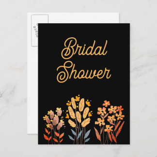 Cartão Postal De Convite Bridal shower invitation postcards