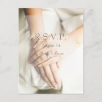 Bride Diamond Ring Wedding RSVP
