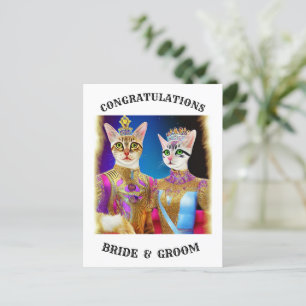 CARTÃO POSTAL DE CONVITE BRIDE E GROOM