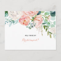 Bridesmaid Tropical Rosa Moderno - Blush