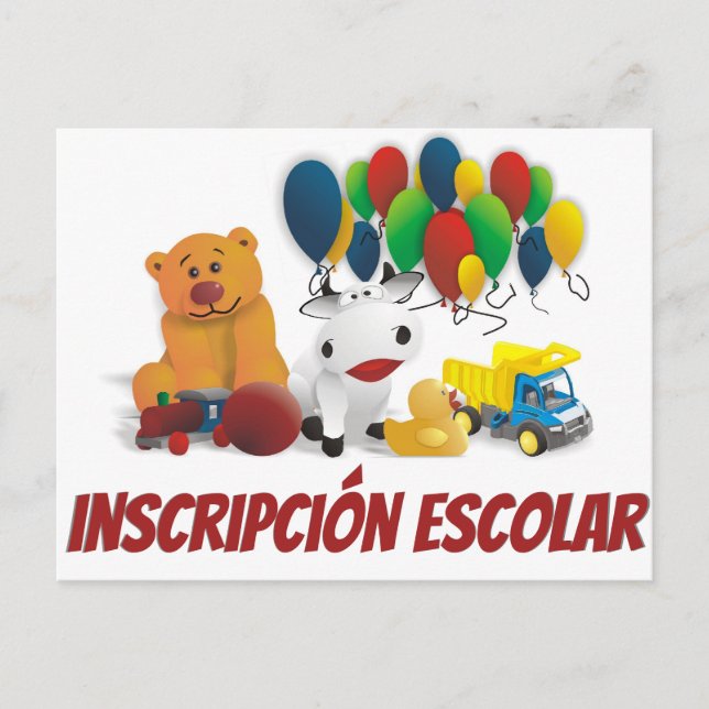 Cartão Postal De Convite Brinquedo de criança (Frente)