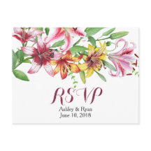 Buquê de Flores Lírio Casamento RSVP