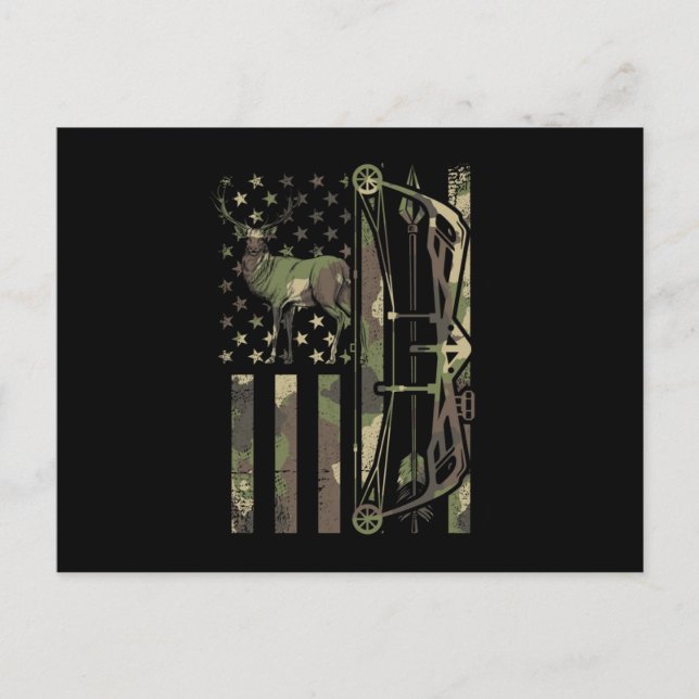 Cartão Postal De Convite Caça ao caçador de veados (Frente)