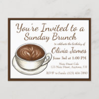 Café Latte Bridal Chá de casamento Brunch