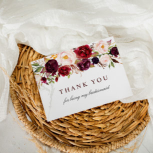 Cartão Postal De Convite cartão de agradecimento para madrinha de casamento