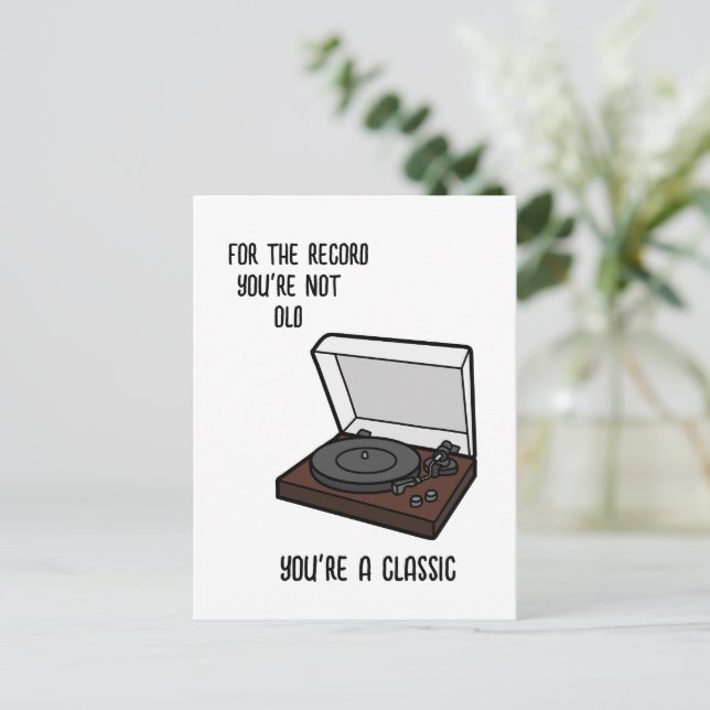 Cartão Postal De Convite Cartão de Aniversário Cartão de aniversário engraç (Em pé/Frente)