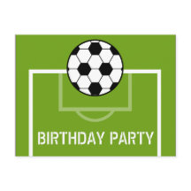 Cartão de Aniversário do Campo de Futebol Convidar