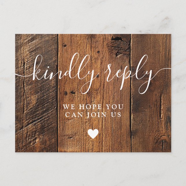 Cartão Postal De Convite Cartão de Confirmação de Presença de Música Boho d (Frente)