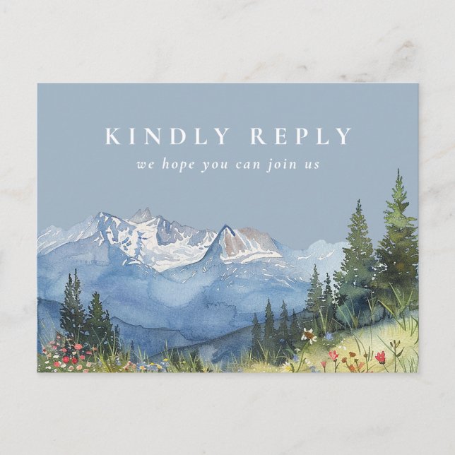 Cartão Postal De Convite Cartão de Confirmação de Presença de Pedido de Mús (Frente)