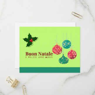 Cartão Postal De Convite Cartão de Natal colorido e alegre