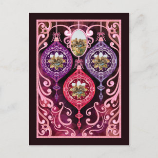 Cartão Postal De Convite Cartão de Natal Ornamental - Cartão de Natal com f