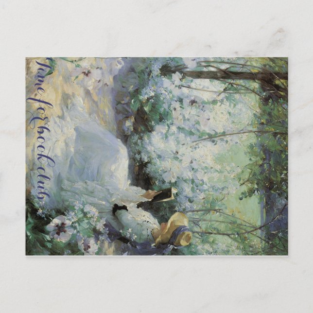 Cartão Postal De Convite Cartão de Posto do Book Club (Frente)