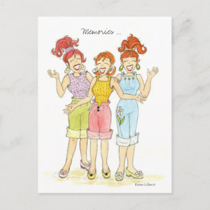 Cartão Postal De Convite Cartão de resposta personalizado para memórias