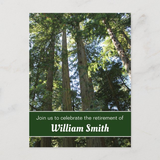 Cartão Postal De Convite Cartão-postal Aberto de Reforma Florestal (Frente)