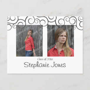Cartão Postal De Convite Cartão-postal Aberto para Graduação