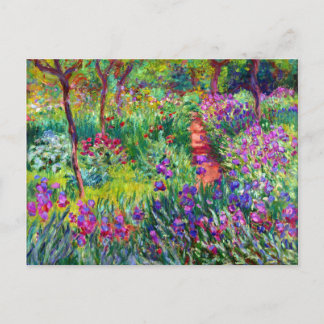 Cartão Postal De Convite Cartão-postal Bridal Iris Garden Impressionismo