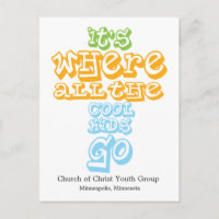 Cartão-postal da Igreja do Grupo Juvenil Chrisitan