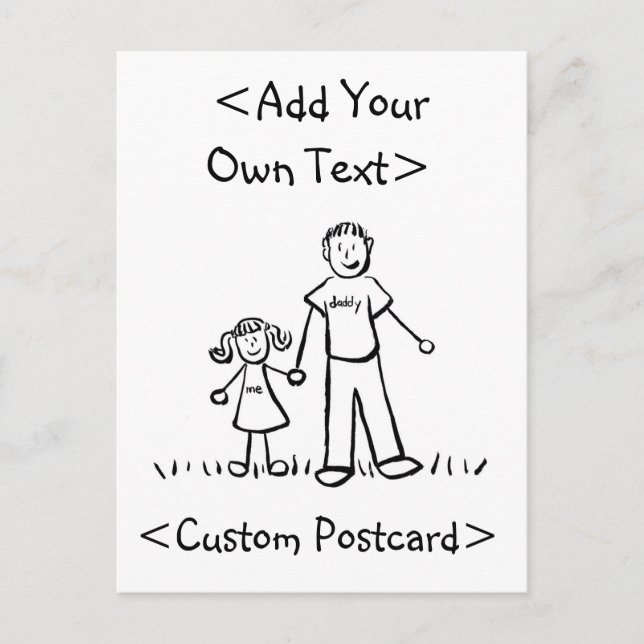 Cartão Postal De Convite Cartão-postal da pai (Frente)