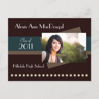 Cartão Postal De Convite Cartão-postal de lançamento com faixa de negrito (