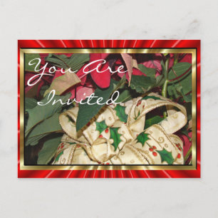 Cartão Postal De Convite Cartão-postal de Natal personalizado