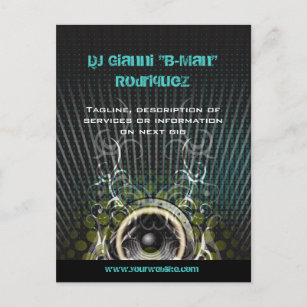 Cartão Postal De Convite Cartão-postal de Promocional de Auto-falante Rays