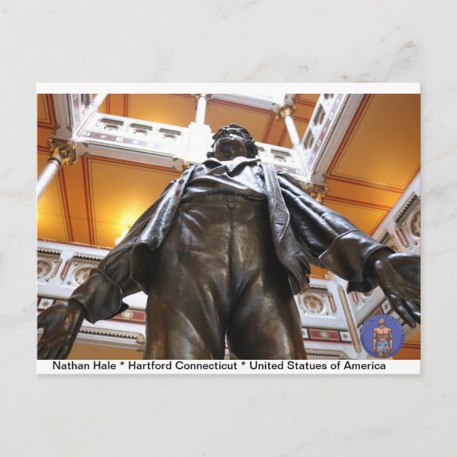 Cartão Postal De Convite Cartão-postal Nathan Hale (Frente)