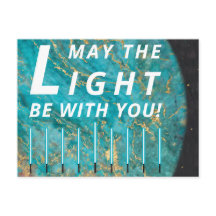 Cartão-postal padrão das luzes Hanukkah