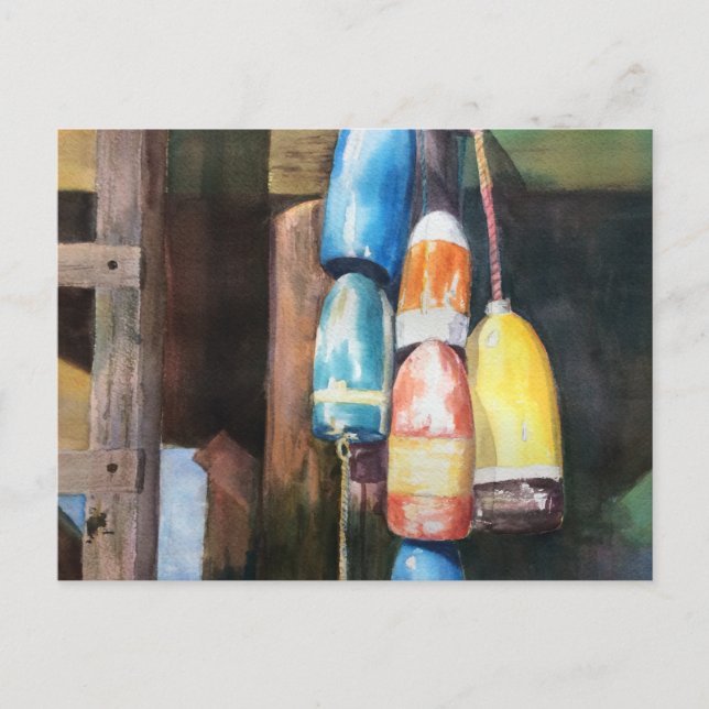 Cartão Postal De Convite Cartão-postal para a New England Buoy Coastal (Frente)