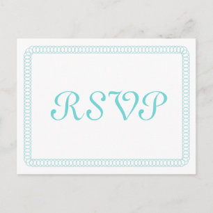 Cartão Postal De Convite Cartão-postal RSVP Arredondado de Cerca