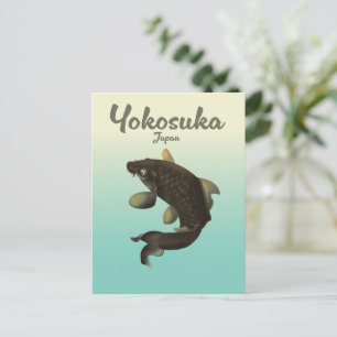 Cartão Postal De Convite cartaz de viagem Yokosuka Japão