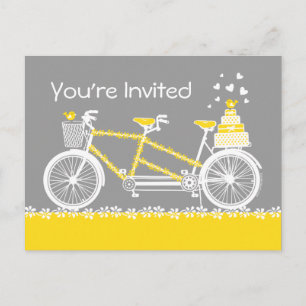 Cartão Postal De Convite Cartões-postais Doran Personalizados da Bicicleta 