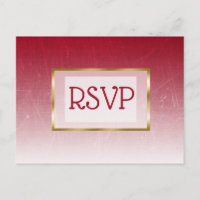 Cartões-postais RSVP de Casamento de Gradiente Ver