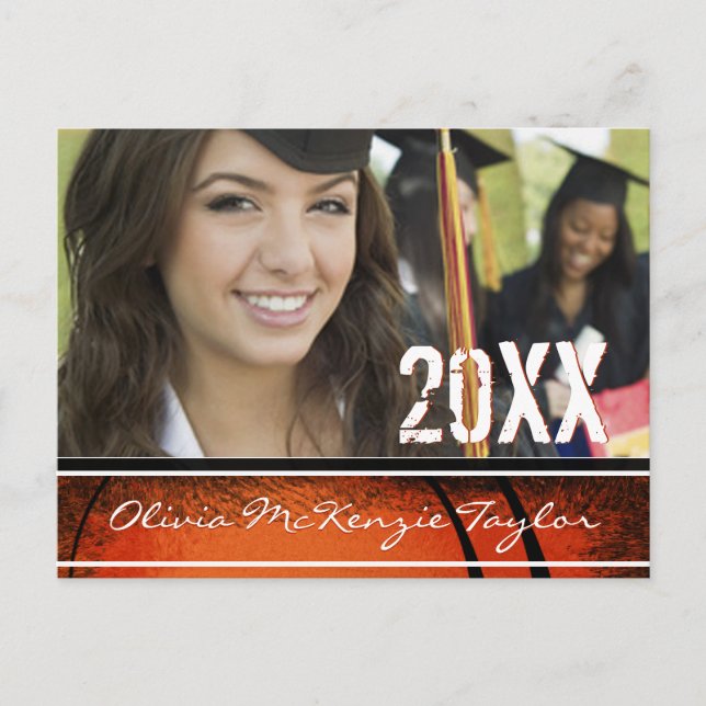 Cartão Postal De Convite Casa Aberta de Foto Classe de Graduação (Frente)