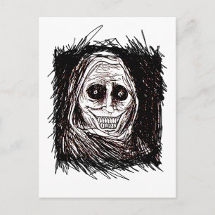 Cartão Postal De Convite Casa-convidado de horror, nunca sozinho, Uninvited