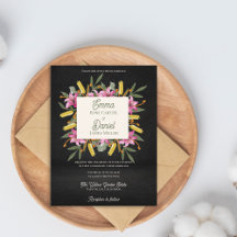 Casamento Botânico de Lírio Rosa Escuro