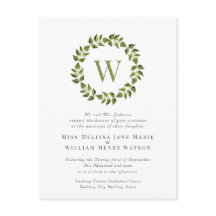 Casamento De Folha Verde De Ferro Botânico De Aqua